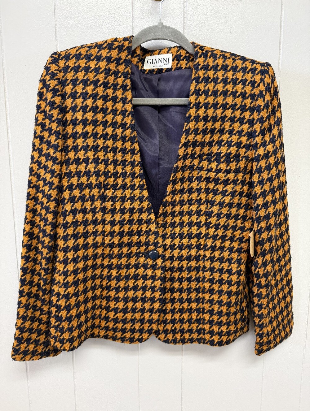 Vintage Gianni Houndstooth Blazer